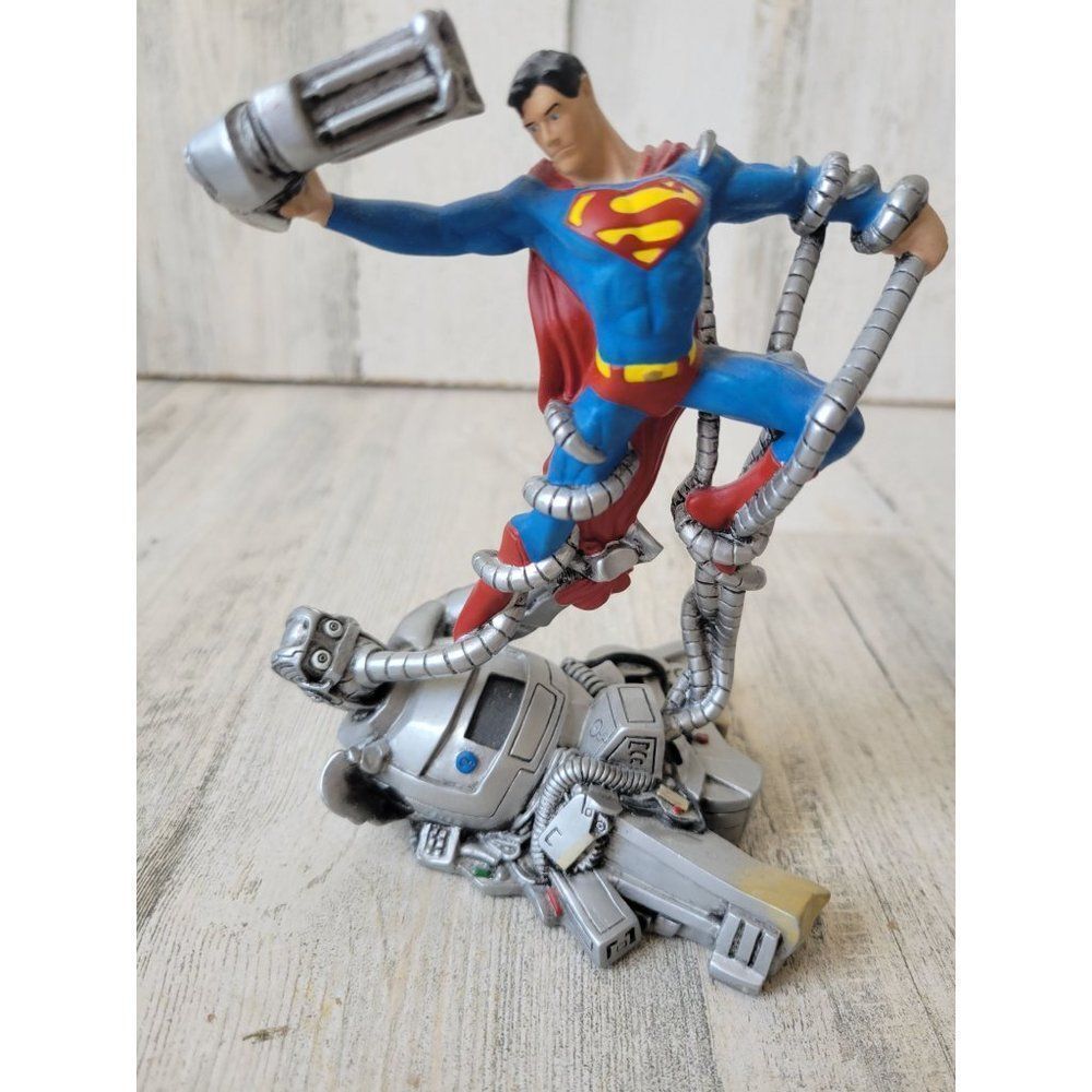 DC brainiac Superman fight 2001 comic figuring‎ statue mini